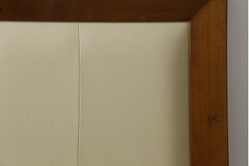 中古　スペイン製　バロッサバレンティ(VARO,S.A. VALENTI)　シモンズ(SIMMONS)　ボックススプリングベッド　お部屋に取り入れやすいナチュラルモダンデザインのベッドフレーム(ヘッドボード、ダブルベッド、木製ベッド)(R-079445)