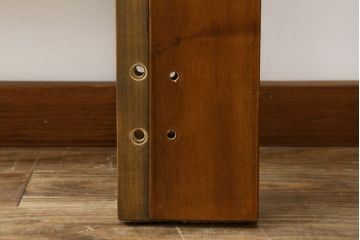 中古　スペイン製　バロッサバレンティ(VARO,S.A. VALENTI)　シモンズ(SIMMONS)　ボックススプリングベッド　お部屋に取り入れやすいナチュラルモダンデザインのベッドフレーム(ヘッドボード、ダブルベッド、木製ベッド)(R-079445)
