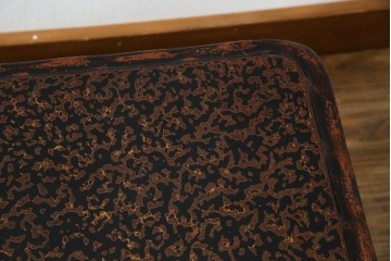 中古　未使用　展示品　東北　津軽塗り　唐塗り　隅々まで意匠を凝らした上質で美しい漆塗りの座卓　定価約95万円　(R-079447)