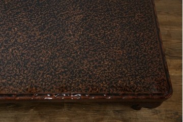 中古　未使用　展示品　東北　津軽塗り　唐塗り　隅々まで意匠を凝らした上質で美しい漆塗りの座卓　定価約95万円　(R-079447)