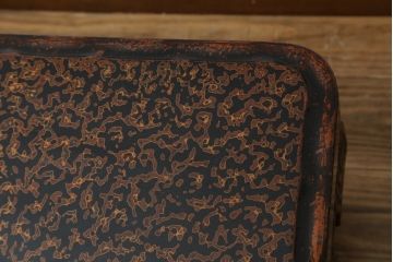中古　未使用　展示品　東北　津軽塗り　唐塗り　隅々まで意匠を凝らした上質で美しい漆塗りの座卓(ローテーブル、センターテーブル、リビングテーブル)(定価約95万円)(R-079447)