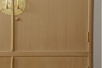 中古　美品　国産　職人手造り　繊細で美しい金具が品の良さを高める総桐箪笥(桐たんす、整理箪笥、和タンス、着物箪笥、衣装箪笥、収納たんす、引き出し、衣装盆)(R-079451)