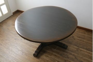 中古　飛騨産業　PROVINCIAL(プロヴィンシャル・プロビンシャル)　様々なテイストの空間に馴染む丸テーブル(ダイニングテーブル、ラウンドテーブル、4人掛け、6人掛け)(R-079452)