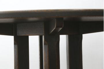 中古　飛騨産業　PROVINCIAL(プロヴィンシャル・プロビンシャル)　様々なテイストの空間に馴染む丸テーブル(ダイニングテーブル、ラウンドテーブル、4人掛け、6人掛け)(R-079452)