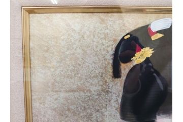 真作　中尾淳　「舞妓」　F10(10号)　絵画(日本画、女性、人物、着物、共シール、サイン付き、落款印、肉筆、額装、共箱付き)(R-079455)