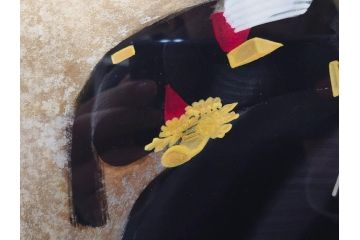 真作　中尾淳　「舞妓」　F10(10号)　絵画(日本画、女性、人物、着物、共シール、サイン付き、落款印、肉筆、額装、共箱付き)(R-079455)
