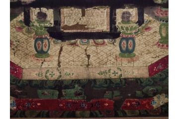 工芸　複製画　神護寺所蔵　国宝　釈迦如来像　第577番　掛軸(第五百七十七番、掛け軸、絹本、仏画、共箱付き、解題、多色コロタイプ印刷、手彩色)(R-079460)　