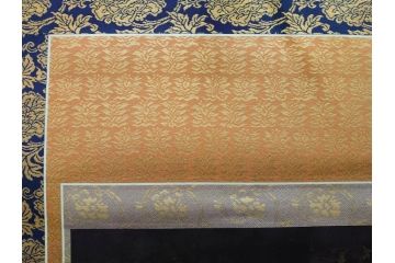 工芸　複製画　神護寺所蔵　国宝　釈迦如来像　第577番　掛軸(第五百七十七番、掛け軸、絹本、仏画、共箱付き、解題、多色コロタイプ印刷、手彩色)(R-079460)　