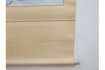 1999年　春　横山善一　白夜・未来派の女性像　掛軸(掛け軸、日展会員、サイン入り、落款、共箱付き)(R-079461)