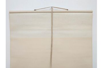 1999年　春　横山善一　白夜・未来派の女性像　掛軸(掛け軸、日展会員、サイン入り、落款、共箱付き)(R-079461)
