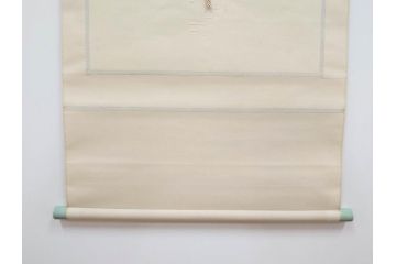 1999年　春　横山善一　白夜・未来派の女性像　掛軸(掛け軸、日展会員、サイン入り、落款、共箱付き)(R-079461)