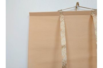 小林五浪　「茄子」　掛軸(掛け軸、なす、野菜、バッタ、飛蝗、昆虫、日本画、共箱付き)(R-079464)