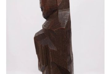 村野實　木彫　高さ 約13cm　円空仏(仏教美術、仏像、彫刻、置物、オブジェ、木製)(R-079465)