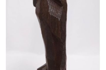 村野實　木彫　高さ 約13cm　円空仏(仏教美術、仏像、彫刻、置物、オブジェ、木製)(R-079465)