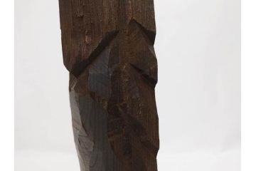村野實　木彫　高さ 約13cm　円空仏(仏教美術、仏像、彫刻、置物、オブジェ、木製)(R-079465)