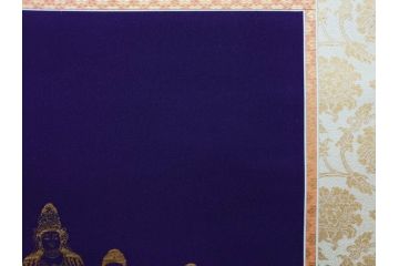 暁山人作　本金当麻つづれ十三佛像図　掛軸(掛け軸、仏画、仏具、京表具 横山清和堂、表装の栞つき、共箱付き)(R-079466)