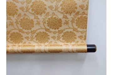 暁山人作　本金当麻つづれ十三佛像図　掛軸(掛け軸、仏画、仏具、京表具 横山清和堂、表装の栞つき、共箱付き)(R-079466)