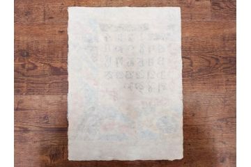1977年(昭和52年)・1978年(昭和53年)　人間国宝　芹沢銈介　お部屋の雰囲気を明るく演出する型染カレンダー2点セット(木版画、多色摺り、和紙、暦、12ヶ月揃い、諸国民芸たくみ、鶴、ツル、鳥、花、山、植物、風景、波、海、紅葉、もみじ、ケース付き)(R-079469)　