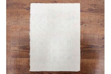 1990年(平成2年)　人間国宝　芹沢銈介　鮮やかな色彩が魅力の型染カレンダー(木版画、多色摺り、和紙、暦、12ヶ月揃い、鶴、ツル、椿、花、鳩、ハト、鳥、タンポポ、たんぽぽ、植物、鯉登、波、松、船、かぼちゃ、ほうずき、柿、栗、紅葉、銀杏、いちょう、野菜、果物、ケース付き)(R-079474)　