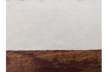1991年(平成3年)　人間国宝　芹沢銈介　心が和む型染カレンダー(木版画、多色摺り、和紙、暦、12ヶ月揃い、正月、羽子板、梅、花、植物、鳥居、蝶、ちょう、芍薬、シャクヤク、杜若、カキツバタ、扇、風景、紅葉、雁、鳥、ケース付き)(R-079475)　