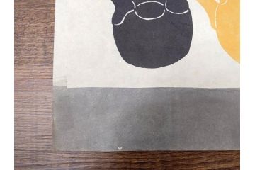 真作　人間国宝　芹沢銈介　型絵染　様々な匠の創造性に触れられる版画7枚セット(絵画、うちわ絵、益子土瓶図、風景画、野菜、山、植物、諸国民芸、株式会社たくみ、記念品、落款印、ケース付き)(R-079476)
