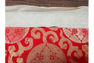 戦前　時代物　和の雰囲気漂う打敷11点セット(法衣、古布、仏具、三角、四角、龍雲模様、菊、花、内敷、打布、内布、浄土真宗、大谷派)(R-079478)