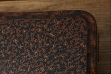 中古　未使用　展示品　東北　津軽塗り　唐塗り　隅々まで意匠を凝らした上質で美しい漆塗りの座卓(ローテーブル、センターテーブル、リビングテーブル)(定価約95万円)(R-079486)
