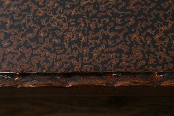 中古　未使用　展示品　東北　津軽塗り　唐塗り　隅々まで意匠を凝らした上質で美しい漆塗りの座卓(ローテーブル、センターテーブル、リビングテーブル)(定価約95万円)(R-079486)