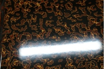 新古　未使用展示品　東北　唐塗り　隅々まで意匠を凝らした津軽塗りの座卓　定価約95万円　(R-079486)