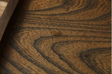 和製アンティーク　総ケヤキ(欅)材　時を経た味わいと力強い杢目が魅力的な文机　(R-079487)