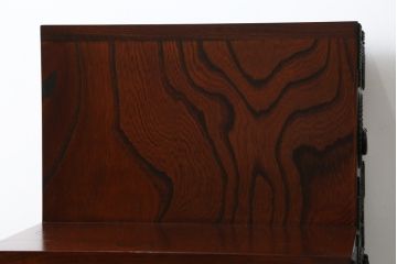 中古　美品　岩谷堂箪笥　月雫3段　あられ紋様の金具が目を引く階段箪笥(民芸箪笥、収納箪笥、和タンス)(R-079488)