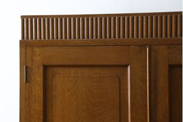 和製アンティーク　上手物!!　ナラ(楢)材　上品な意匠が光る和タンス(衣装箪笥、収納たんす、整理箪笥、着物箪笥、衣装盆、引き出し)(R-079489)