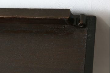 和製アンティーク　大正ロマン　希少デザイン!!　細部の装飾にもこだわりを感じる古い洋館の小振りなデスク(両袖机、両袖デスク、平机、ワークデスク、在宅用、在宅ワーク用)(R-079500)