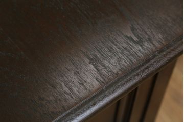 和製アンティーク　大正ロマン　希少デザイン!!　細部の装飾にもこだわりを感じる古い洋館の小振りなデスク(両袖机、両袖デスク、平机、ワークデスク、在宅用、在宅ワーク用)(R-079500)