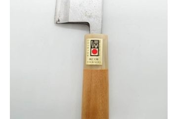 伝統工芸士　堺打刃物　左利き用　全長287mm　出刃包丁(和包丁、庖丁、ナイフ、調理器具、日本製、刃物、共箱付き)(R-079505)