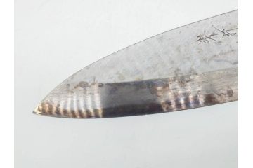 伝統工芸士　堺打刃物　左利き用　全長287mm　出刃包丁(和包丁、庖丁、ナイフ、調理器具、日本製、刃物、共箱付き)(R-079505)