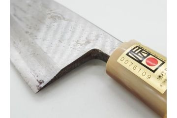 伝統工芸士　堺打刃物　左利き用　全長287mm　出刃包丁(和包丁、庖丁、ナイフ、調理器具、日本製、刃物、共箱付き)(R-079505)