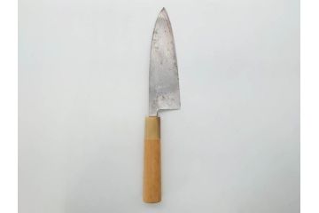 伝統工芸士　堺打刃物　左利き用　全長287mm　出刃包丁(和包丁、庖丁、ナイフ、調理器具、日本製、刃物、共箱付き)(R-079505)