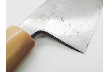 伝統工芸士　堺打刃物　左利き用　全長287mm　出刃包丁(和包丁、庖丁、ナイフ、調理器具、日本製、刃物、共箱付き)(R-079505)