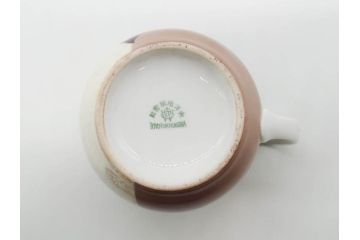 戦前　オールドTOTO　東洋陶器　TOYOTOKI KAISHA　落ち着いた上品さが魅力のティーセット(金彩、葉模様、東陶、トートー、プレート、ティーポット、ティーカップ、ソーサー、クリーマー、ミルクジャー、シュガーポット、ケース付き)(R-079510)　　