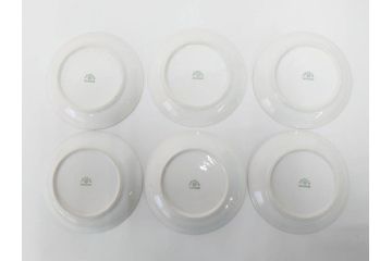 戦前　オールドTOTO　東洋陶器　TOYOTOKI KAISHA　落ち着いた上品さが魅力のティーセット(金彩、葉模様、東陶、トートー、プレート、ティーポット、ティーカップ、ソーサー、クリーマー、ミルクジャー、シュガーポット、ケース付き)(R-079510)　　