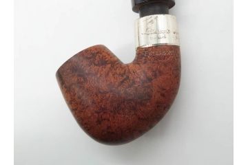アイルランド　PETERSON’S(ピーターソン)　STERLING SILVER(スターリング シルバー)/デンマーク　BARI(バリ)　素材を生かしたデザインが持ち味のパイプ煙草4点セット(タバコ、木製、 喫煙具、煙草、煙管、キセル、箱付き、袋付き、北欧)(R-079513)