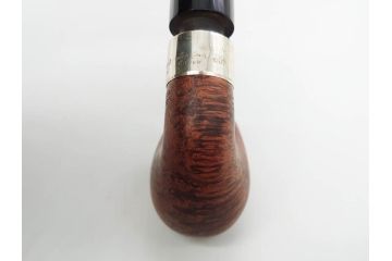 アイルランド　PETERSON’S(ピーターソン)　STERLING SILVER(スターリング シルバー)/デンマーク　BARI(バリ)　素材を生かしたデザインが持ち味のパイプ煙草4点セット(タバコ、木製、 喫煙具、煙草、煙管、キセル、箱付き、袋付き、北欧)(R-079513)