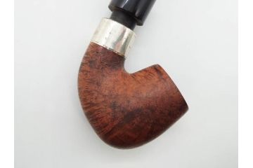 アイルランド　PETERSON’S(ピーターソン)　STERLING SILVER(スターリング シルバー)/デンマーク　BARI(バリ)　素材を生かしたデザインが持ち味のパイプ煙草4点セット(タバコ、木製、 喫煙具、煙草、煙管、キセル、箱付き、袋付き、北欧)(R-079513)
