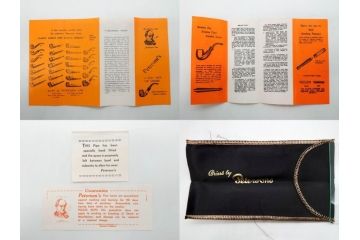 アイルランド　PETERSON’S(ピーターソン)　STERLING SILVER(スターリング シルバー)/デンマーク　BARI(バリ)　素材を生かしたデザインが持ち味のパイプ煙草4点セット(タバコ、木製、 喫煙具、煙草、煙管、キセル、箱付き、袋付き、北欧)(R-079513)