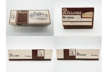 アイルランド　PETERSON’S(ピーターソン)　STERLING SILVER(スターリング シルバー)/デンマーク　BARI(バリ)　素材を生かしたデザインが持ち味のパイプ煙草4点セット(タバコ、木製、 喫煙具、煙草、煙管、キセル、箱付き、袋付き、北欧)(R-079513)