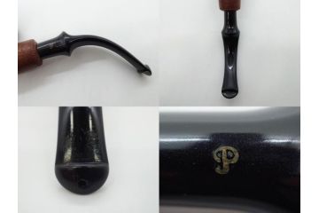 アイルランド　PETERSON’S(ピーターソン)　STERLING SILVER(スターリング シルバー)/デンマーク　BARI(バリ)　素材を生かしたデザインが持ち味のパイプ煙草4点セット(タバコ、木製、 喫煙具、煙草、煙管、キセル、箱付き、袋付き、北欧)(R-079513)