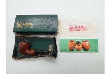 アイルランド　PETERSON’S(ピーターソン)　STERLING SILVER(スターリング シルバー)/デンマーク　BARI(バリ)　素材を生かしたデザインが持ち味のパイプ煙草4点セット(タバコ、木製、 喫煙具、煙草、煙管、キセル、箱付き、袋付き、北欧)(R-079513)