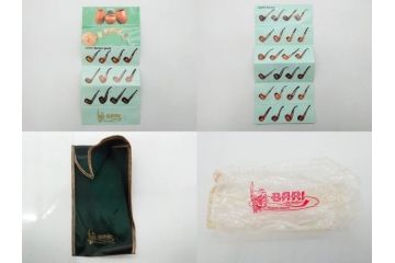 アイルランド　PETERSON’S(ピーターソン)　STERLING SILVER(スターリング シルバー)/デンマーク　BARI(バリ)　素材を生かしたデザインが持ち味のパイプ煙草4点セット(タバコ、木製、 喫煙具、煙草、煙管、キセル、箱付き、袋付き、北欧)(R-079513)