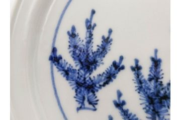 正木春蔵　九谷焼　染付　色絵　松梅文　約14cm　4.7寸　緻密なデザインが魅力の小皿5枚セット(花、樹木、豆皿、和皿、和食器、四寸七分)(R-079518)